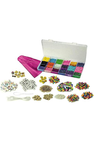 Shimmer.co Shimmer 'N Sparkle Bead Mania Friendship Studio DIY Bracelet Making Kit with Beads & Charms