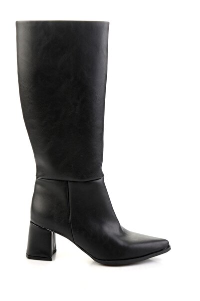 Bambi Siyah Kadın Çizme K03138060409