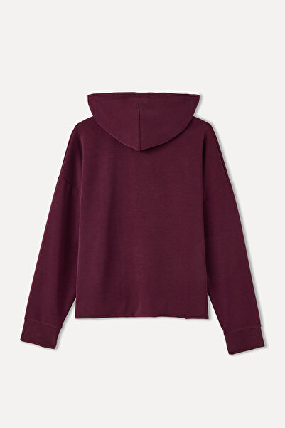 Mudo Modal Mixed Loose Fit Hooded Sweatshirt