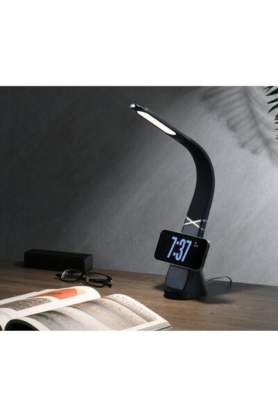 Green Lion مصباح مكتبي LED من Mag مع شحن لاسلكي من MagSafe وعنق إوزة مرن