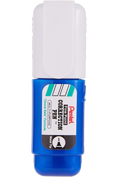 Pentel قلم تصحيح ذو رأس رفيع ZL33، 4.1 مل، أبيض