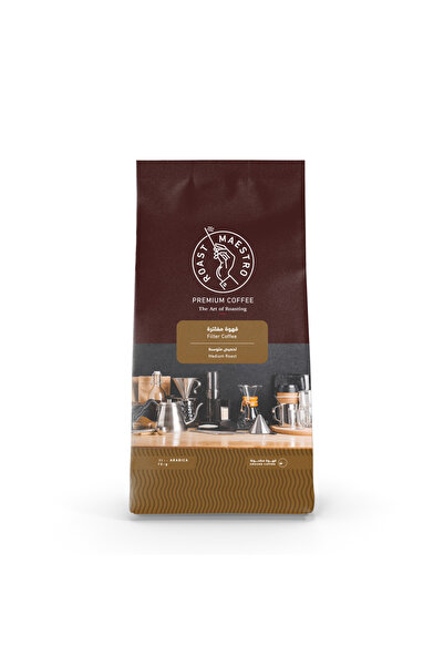Roast Maestro قهوة مُفلترة - 100% قهوة أرابيكا محمصة قليلاً مطحونة فاخرة، 250...