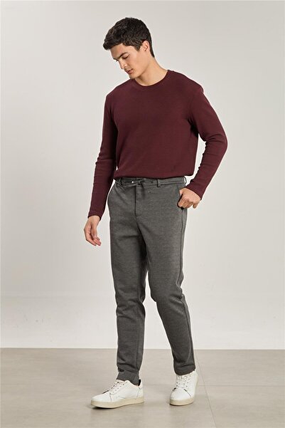 BARRELS AND OIL Men's Elastic Waist Trousers - Anthracite