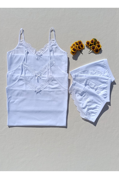 siyalife Lacy Soft Textured Colorful 3-Piece Women's Athlete Panties Underwear Set