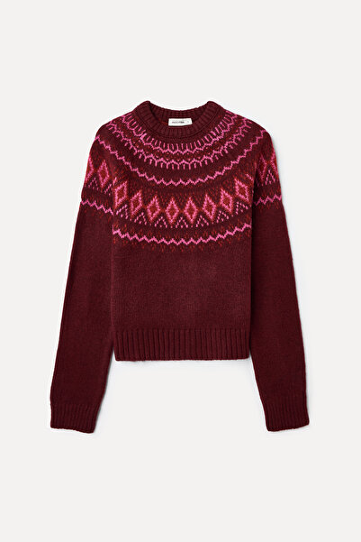 Mudo Jacquard Cycling Collar Sweater