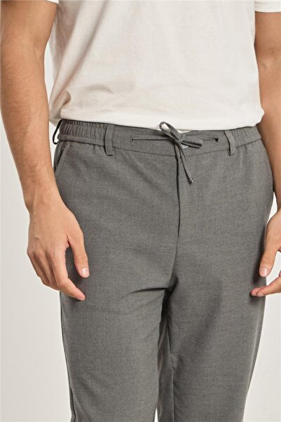 BARRELS AND OIL Men's World Elastic Waist Trousers - Gray