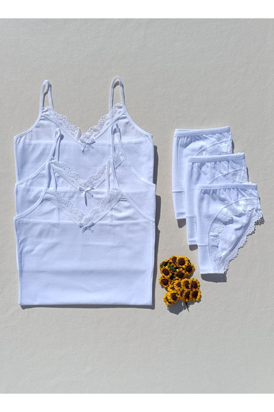 siyalife Lacy Soft Textured Colorful 3-Piece Women's Athlete Panties Underwear Set