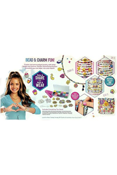 Shimmer.co Shimmer 'N Sparkle Bead Mania Friendship Studio DIY Bracelet Making Kit with Beads & Charms