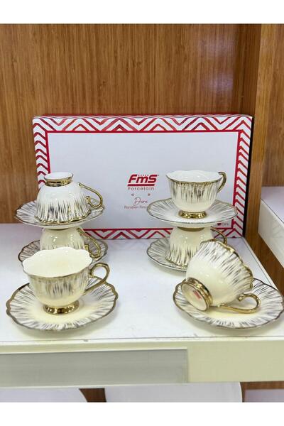 FMS Duru Premium Porcelain Cup Set for 6 People 1213