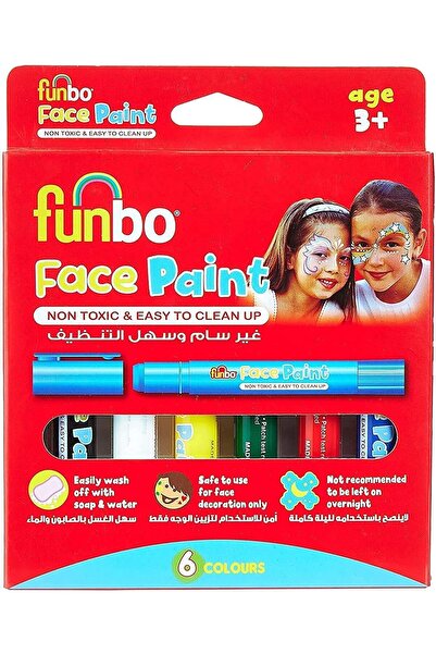 Funbo مجموعة طلاء الوجه، 6 ألوان