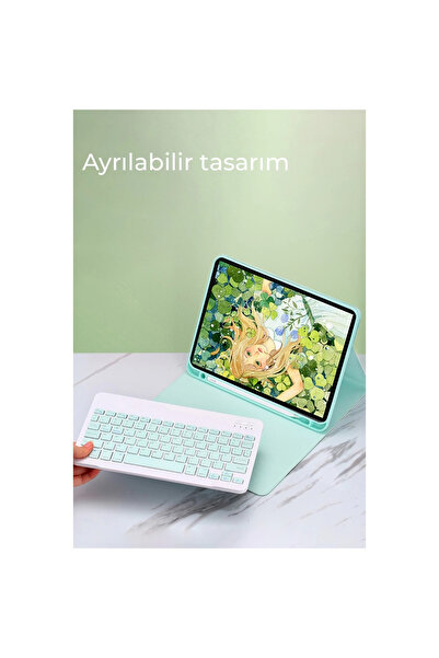 Ardan Home حافظة آيباد إير 11 (2024) Kc01 حافظة تابلت ذكية مع لوحة مفاتيح - بنفسجي غامق