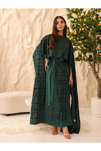 IKKXA Geometric Luxury Embroidered Jalabiya