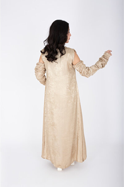 IKKXA Modern 2 piece Cold Shoulder shimmer Fabric Outfit