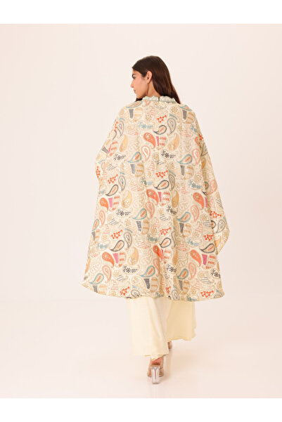 IKKXA Floral Embroidery Luxury Cape Jalabiya