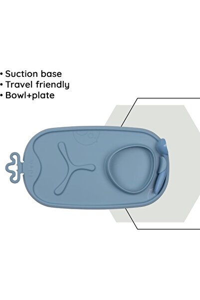 b.box 101308 Roll + Go Mealtime Mat - Ocean