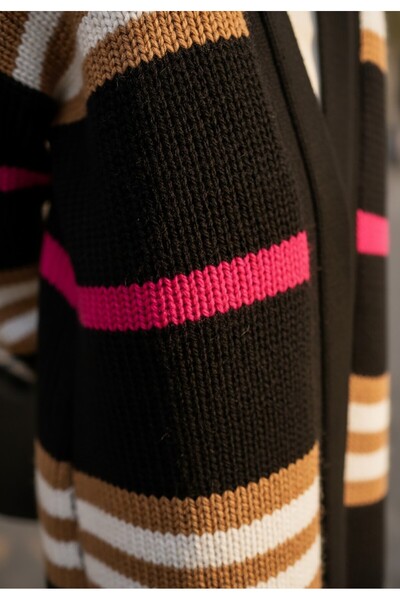 Figl Cardigan - Women's cardigan - Black cardigan M1246 size XL