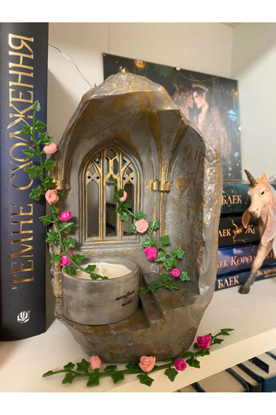 Yaratıcı sanatlar atölyesi El Yapımı Roma Mimarisi Mabet Mumluk Dekoratif Öze...