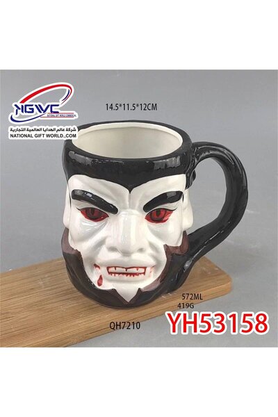 mug 3D ceramic mug with a Dracula print - a dose of nighttime excitement