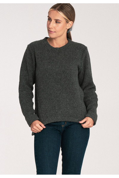 Figl Sweatshirt - wool sweater - gray sweater M1044 size L