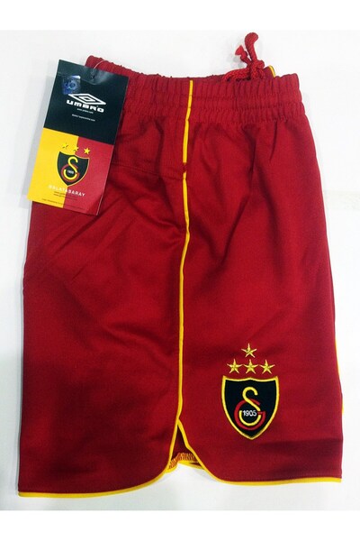 Galatasaray Original Licensed Jersey Children's Shorts Red Yellow