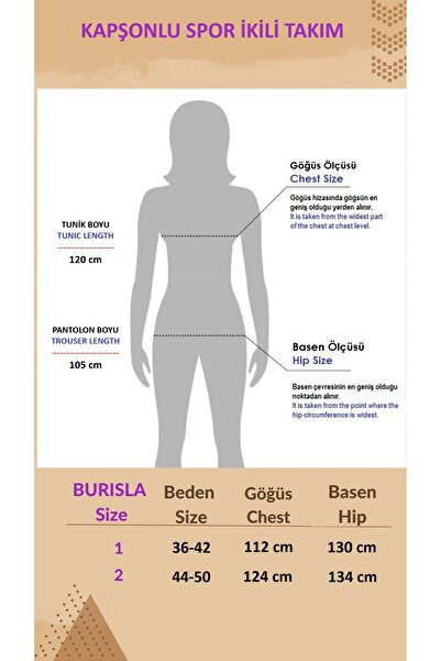 BURİSLA Hooded Sports Double Set