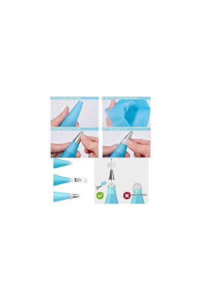 genric Piping Bag and Tips Cake Decorating and Baking Supplies Kit Includes Cupcake Icing Tips with Pastry