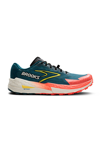 Brooks Catamount 4 Yeşil Turuncu Koşu Ayakkabısı 1104411D407