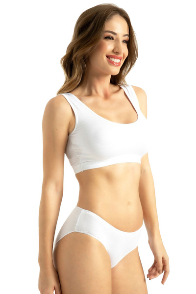 HRN Textile 3 Pack Bamboo Low Waist Women's Slip Panties (Q-En 905)