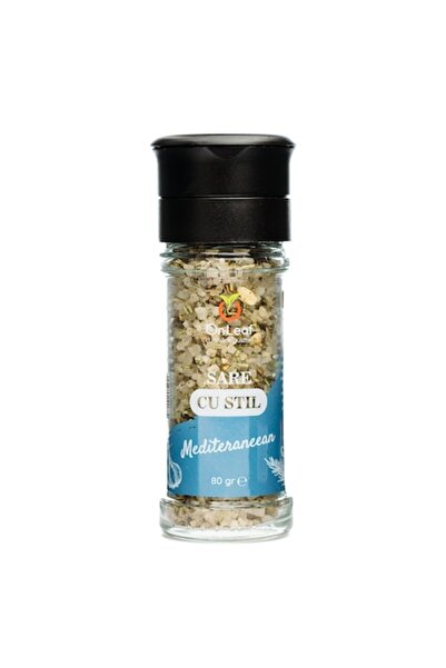 On Leaf Salt with Style "Mediterranean", On Leaf, Flavored with Garlic and Rosemary, 80 g
