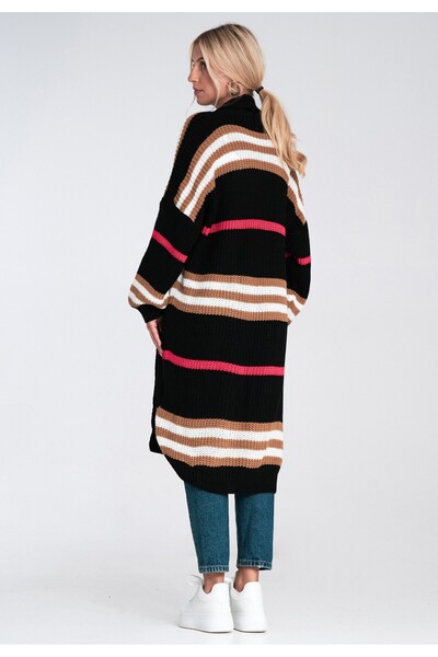 Figl Cardigan - Women's cardigan - Black cardigan M1246 size XL