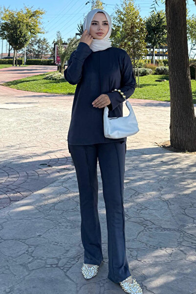 benguen Double Suit with Stitching Detail Z5689 Anthracite