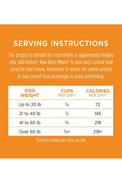 INSTINCT Raw Boost Mixers Gut Health Freeze Dried Chicken Dog Food Topper