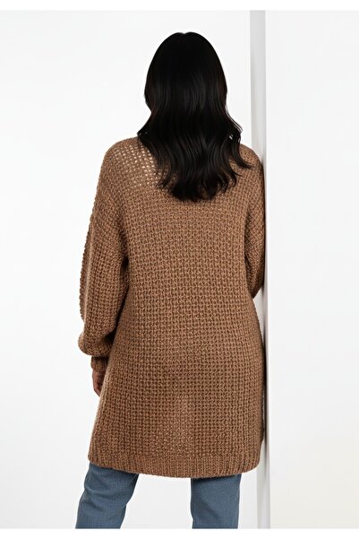 Figl Chunky knit cardigan - Wrap cardigan - Orange sweater M1277 size M