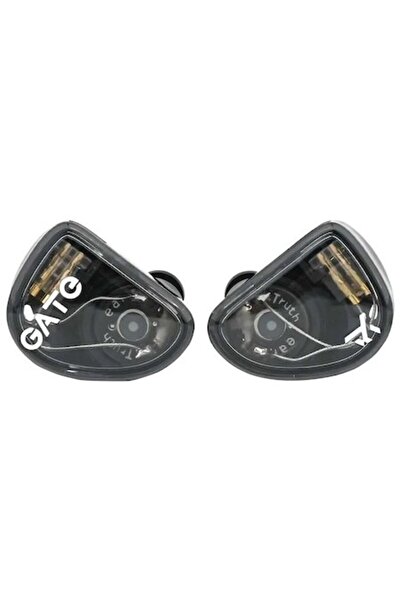 Truthear GATE Earphones, 10mm Dynamic Driver, IEM, Hi-fi Sound, Microphone, Detachable Cable, Black