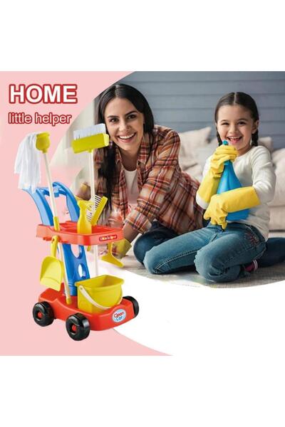 Generic Little Helper Kids Toy Cleaning Tool Trolley