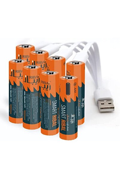 Ribal Rechargeable AAA Batteries - 8 Pack