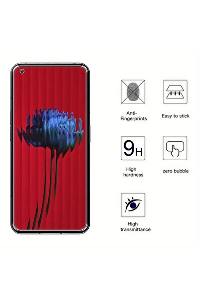 Gtech Tempered glass film and Antisock case set, for Oppo Reno 8t 5G, anti-yellow, Clear