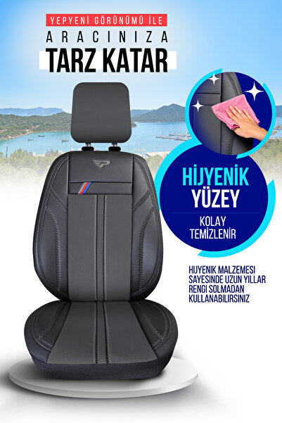 Panda Kılıf Panda Austin Series Velor Cloth Car Seat Cover - Full Set