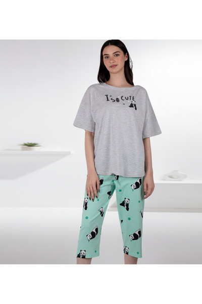 MQ Capri print blouse set