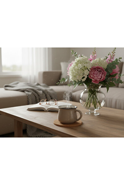 Elista Ceramic Mug Cup Silvery Patterned Colorful 250 Cc