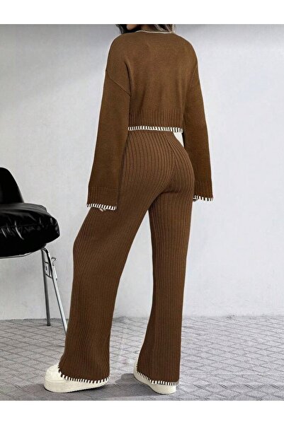 NEWCO New Deux Çoban Knitwear Set with Stitch Detail