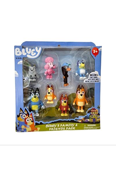 BimBimBo Set de 8 figurine Bingo, Bluey și prietenii -