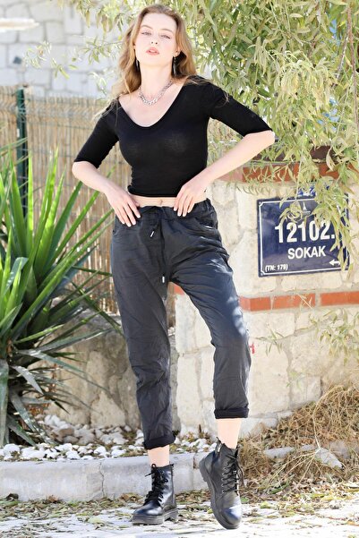 della moor Women's Anthracite Italian Large Size Straight L Stretch Fabric Pants 44-54 Size