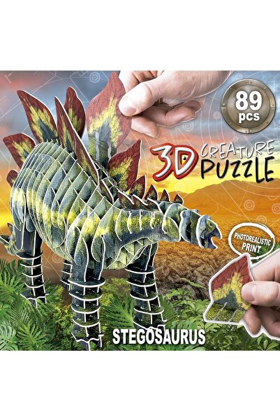 EDUCA 3D Puzzle Stegosaurus Creature - 3D Dinosaur Puzzle for Ages 6+ (19184)