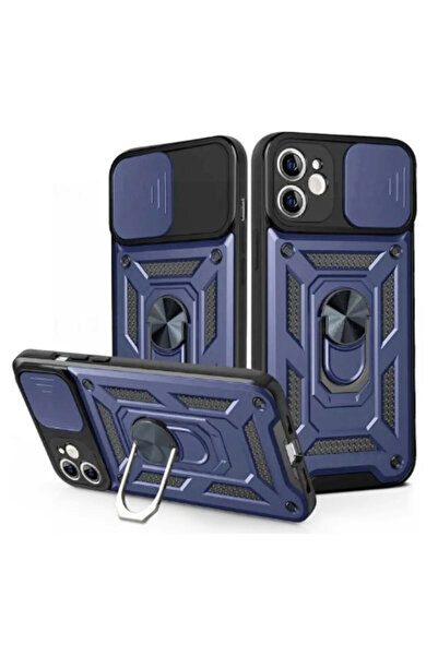 Samsung Husa Armor pentru A56, CamSlide, Ring Stand, Albastra