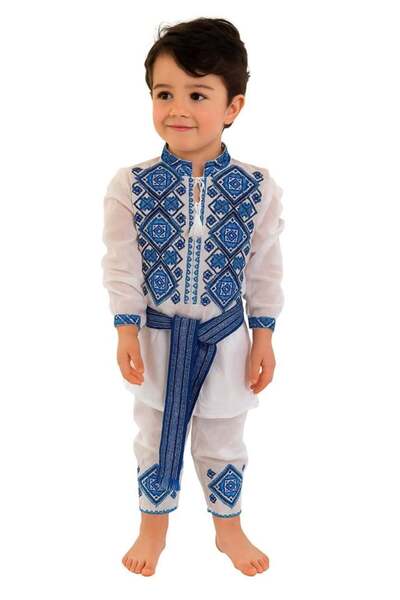 Blusmart Set Tradițional Băiat (Ie + Pantaloni )- Robert