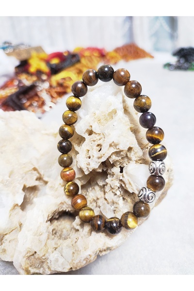 ŞAHBEY TESBİH سوار من الحجر الطبيعي كابلانجوسي 8 ملم