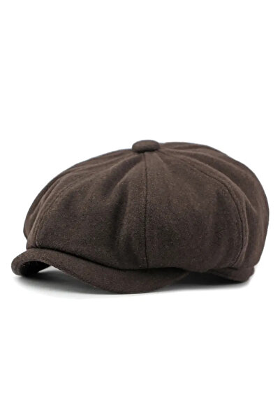 Rupen Kraft British Beanie Draped Standard Winter Wool Peaky Blinders Beanie with Elastic Back