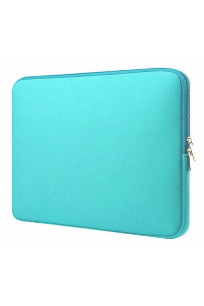 zola 15.6" laptop protective bag, padded with anti-shock sponge, zipper closure, 39x29x1.5 cm, turquoise