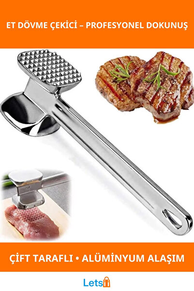 Letsii مطرقة تشكيل اللحم من الألومنيوم عالية الجودة ذات وجهين